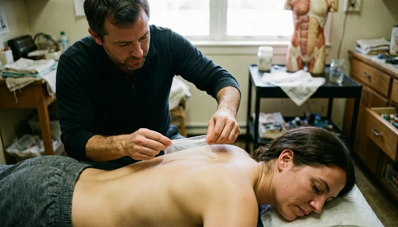 Myofascial Release in Chiropractor: Myofascial Release is a hands-on therapy that gently stretches and loosens the—visual...