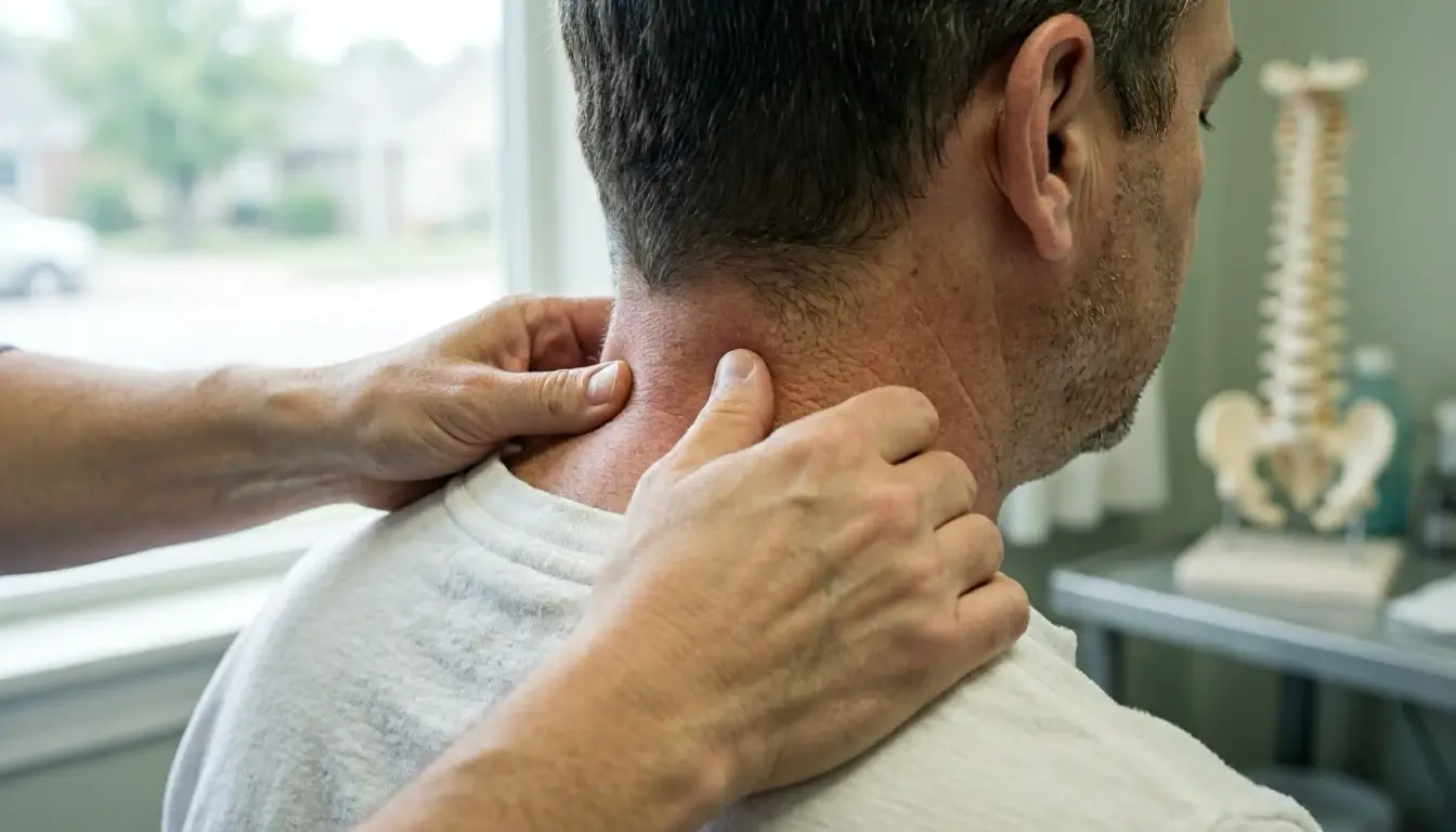 Neck Pain in Chiropractor: Neck Pain is discomfort, stiffness, Or sharp pain in the cervical spine—the—visual guide